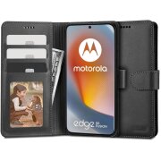 Husa pentru Motorola Edge 50 Fusion, Tech-Protect, Wallet, Neagra 