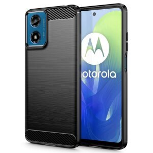 Husa pentru Motorola Moto G24 Power / G04 / G24, Tech-Protect, Carbon, Neagra 