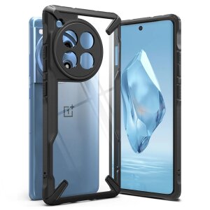 Husa pentru OnePlus 12R, Ringke, Fusion X, Neagra 