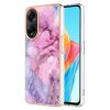 Husa pentru Oppo A98, OEM, Electroplating Marble, Roz 