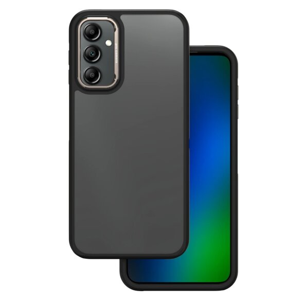 Husa pentru Samsung Galaxy A14 A145 / A14 5G A146, OEM, Crystal Black, Gri 