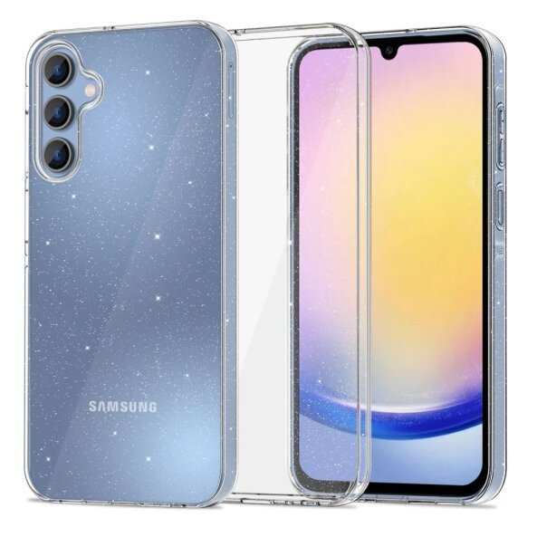 Husa pentru Samsung Galaxy A25 A256, Tech-Protect, Flexair Glitter, Transparenta 