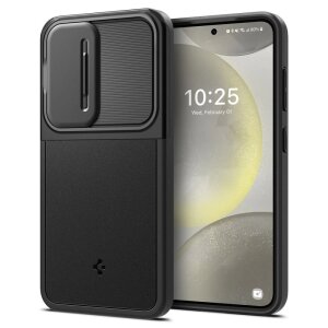 Husa pentru Samsung Galaxy S24 S921, Spigen, OPTIK ARMOR, Neagra ACS07363 