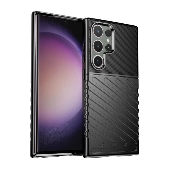 Husa pentru Samsung Galaxy S24 Ultra S928, OEM, Thunder, Neagra 