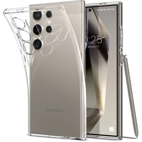 Husa pentru Samsung Galaxy S24 Ultra S928, Spigen, Liquid Crystal, Transparenta ACS07283 