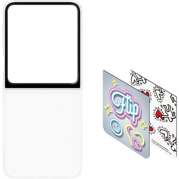 Husa pentru Samsung Galaxy Z Flip6 F741, FlipSuit Case, Alba EF-ZF741CWEGWW 