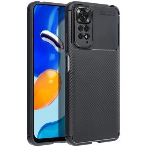 Husa pentru Xiaomi Poco C65 / Redmi 13C, OEM, Carbon Premium, Neagra 