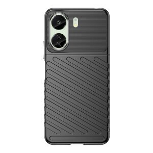 Husa pentru Xiaomi Poco C65 / Redmi 13C, OEM, Thunder, Neagra 