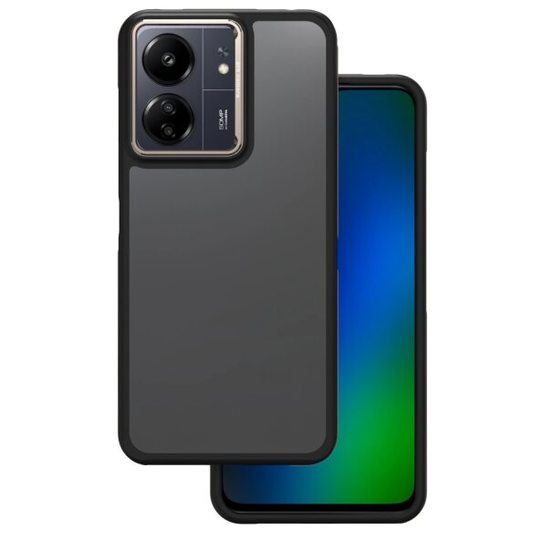 Husa pentru Xiaomi Redmi 13C 5G / 13C, OEM, Crystal Black, Gri 