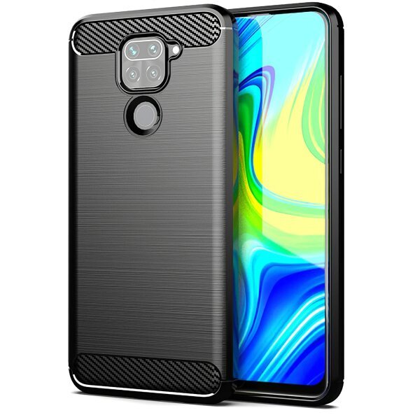Husa pentru Xiaomi Redmi Note 9, Forcell, Carbon, Neagra