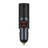 Incarcator Auto Baseus Share Together, 120W, 3A, 1 x Extensie Bricheta - 2 x USB-A, Negru CCBT-D0G