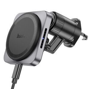 Incarcator Auto Wireless HOCO HW15, 15W, 1.67A, Negru 
