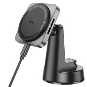 Incarcator Auto Wireless HOCO HW16, 15W, 1.67A, Negru 