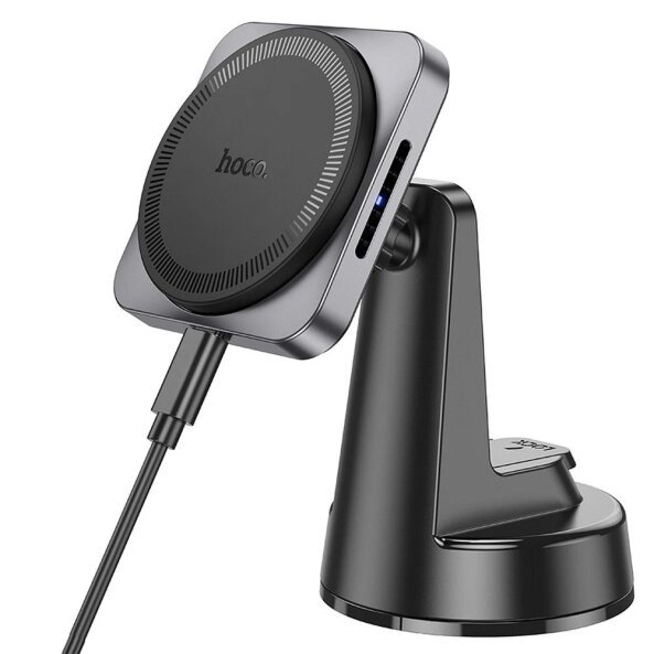 Incarcator Auto Wireless HOCO HW16, 15W, 1.67A, Negru 