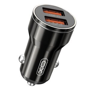 Incarcator Auto XO Design CC48, 12W, 2.4A, Negru 