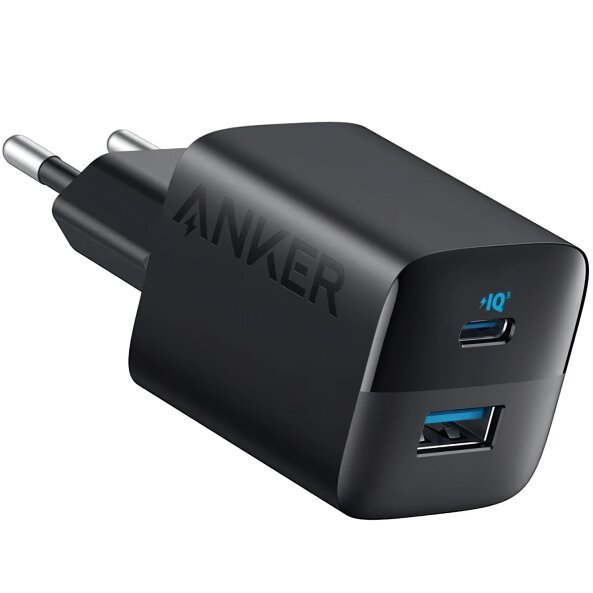 Incarcator Retea Anker 323, 33W, 3A, 1 x USB-A - 1 x USB-C, Negru A2331G11 