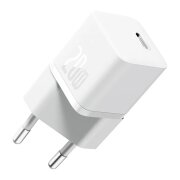 Incarcator Retea Baseus GaN Mini 1C, 20W, 3A, 1 x USB-C, Alb CCGN050102 