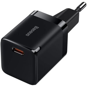 Incarcator Retea Baseus GaN3, 30W, 3A, 1 x USB-C, Negru  CCGN010101 