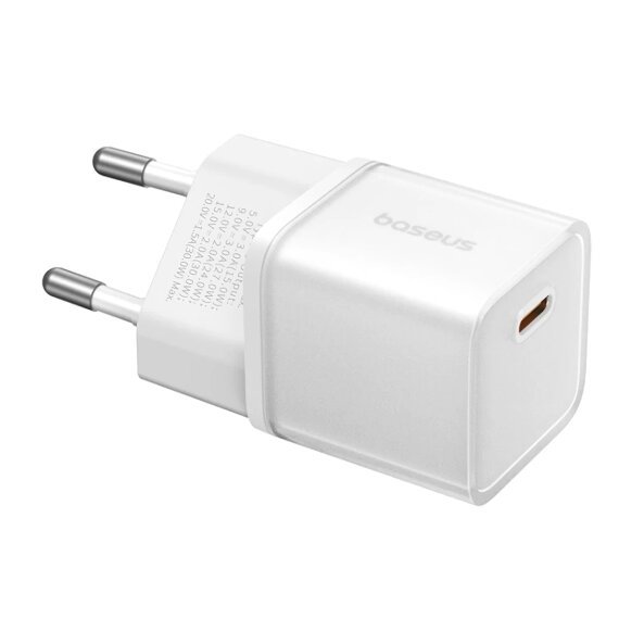 Incarcator Retea Baseus GaN5S, 20W, 3A, 1 x USB-C, Alb P10162503213-00 