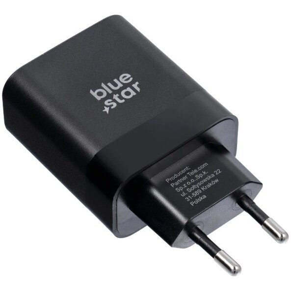 Incarcator Retea Blue Star, 45W, 3A, 1 x USB-C, Negru 