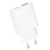 Incarcator Retea Borofone BN24 Wish, 20W, 3A, 1 x USB-A - 1 x USB-C, Alb 