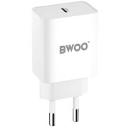 Incarcator Retea BWOO BO-CDA119, 20W, 4A, 1 x USB-C, Alb 