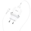 Incarcator Retea cu Cablu microUSB HOCO N3, 18W, 3A, 1 x USB-A, Alb