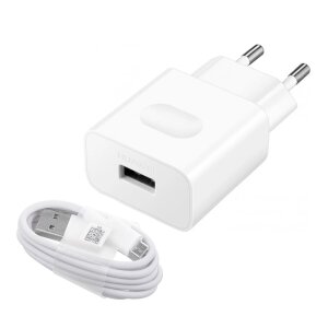 Incarcator Retea Cu Cablu microUSB Huawei HW-090200EH0, 18W, 2A, 1 x USB-A, Alb 