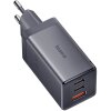 Incarcator Retea Cu Cablu USB-C Baseus GaN5 Pro, 65W, 3.25A, 1 x USB-A - 2 x USB-C, Gri P10110812812827-Z1 