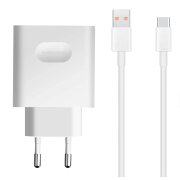 Incarcator Retea Cu Cablu USB-C Huawei HW-110600E02, 66W, 6A, 1 x USB-A, Alb 02221773