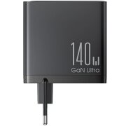 Incarcator Retea Cu Cablu USB-C Joyroom JR-TCG05EU, 140W, 5A, 1 x USB-A - 3 x USB-C, Negru 
