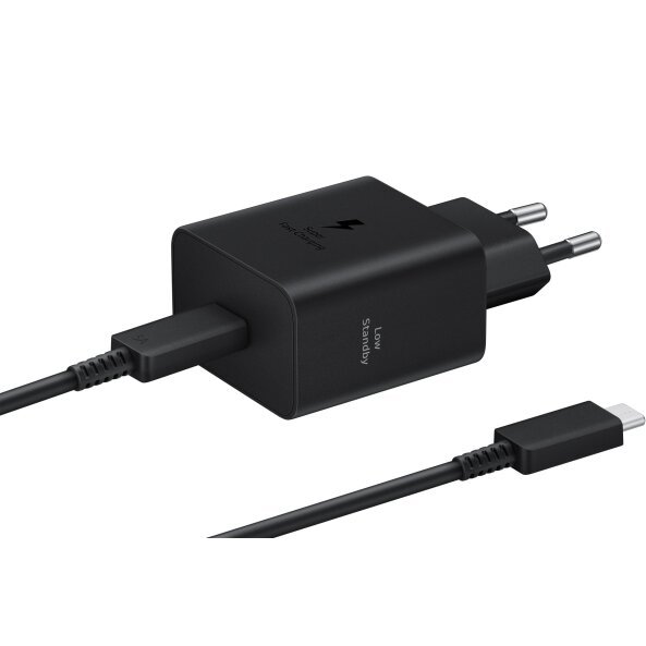 Incarcator Retea Cu Cablu USB-C Samsung, 45W, 4.05A, 1 x USB-C, Negru EP-T4511XBEGEU 
