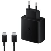 Incarcator Retea Cu Cablu USB-C Samsung EP-TA845 + DA705BBE, 45W, 4.05A, 1 x USB-C, Negru 