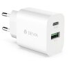 Incarcator Retea DEVIA RLC-389, 20W, 3A, 1 x USB-A - 1 x USB-C, Alb 