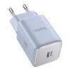 Incarcator Retea HOCO N43, 30W, 3A, 1 x USB-C, Albastru 