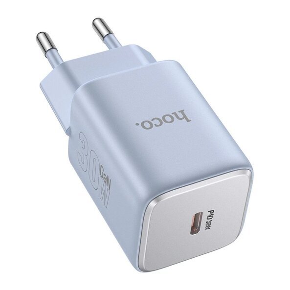Incarcator Retea HOCO N43, 30W, 3A, 1 x USB-C, Albastru 