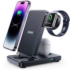 Incarcator Retea Joyroom JR-WQS02 Foldable 4in1, 7.5W, Negru 