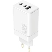 Incarcator Retea MaXlife MXTC-08-65ACC, 65W, 3A, 1 x USB-A - 2 x USB-C, Alb 
