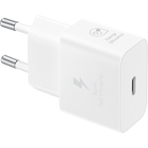 Incarcator Retea Samsung, 25W, 3A, 1 x USB-C, Alb EP-T2510NWEGWW 