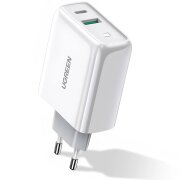 Incarcator Retea UGREEN CD170, 36W, 3A, 1 x USB-A - 1 x USB-C, Alb 
