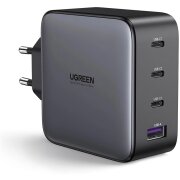 Incarcator Retea UGREEN CD226, 100W, 3A, 1 x USB-A - 3 x USB-C, Negru 