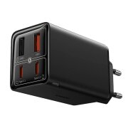 Incarcator Retea USB-C Baseus GaN 6 Pro, 65W, 3.25A, 2 x USB-A - 2 x USB-C, Negru P10162701113-00 