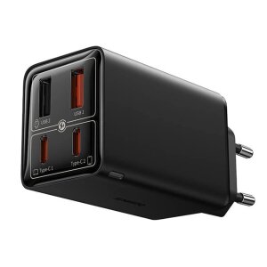 Incarcator Retea USB-C Baseus GaN 6 Pro, 65W, 3.25A, 2 x USB-A - 2 x USB-C, Negru P10162701113-00 