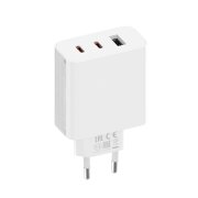 Incarcator Retea Xiaomi 2C1A GaN, 67W, 3A, 1 x USB-A - 2 x USB-C, Alb 