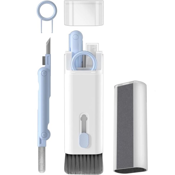 Instrument Curatare OEM Q6E pentru casti / telefon / laptop, 7in1, Albastru 