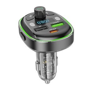 Modulator FM Bluetooth Borofone BC47, 2 x USB-A - 1 x USB-C 