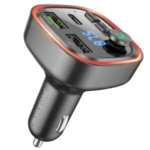 Modulator FM Bluetooth Borofone BC48, 2 x USB-A - 1 x USB-C 