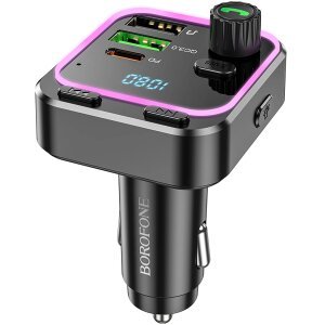 Modulator FM Bluetooth Borofone BC53 Highway, 2 x USB-A - 1 x USB-C 