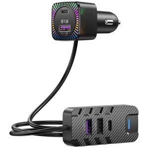 Modulator FM Bluetooth XO Design BCC13, 2 x USB-C - 3 x USB-A 