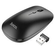 Mouse Wireless HOCO GM15, 1600DPI, Negru 